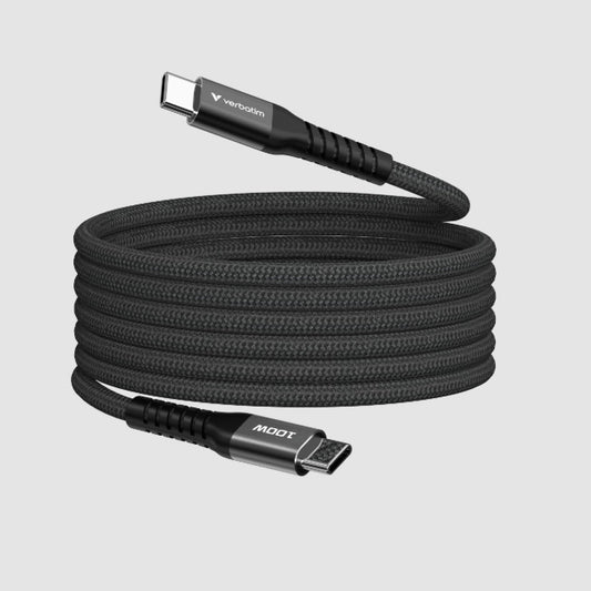 Cable de magnetico Verbatim carga USB-C 100W modelo VB31863 color Negro de 120 cm