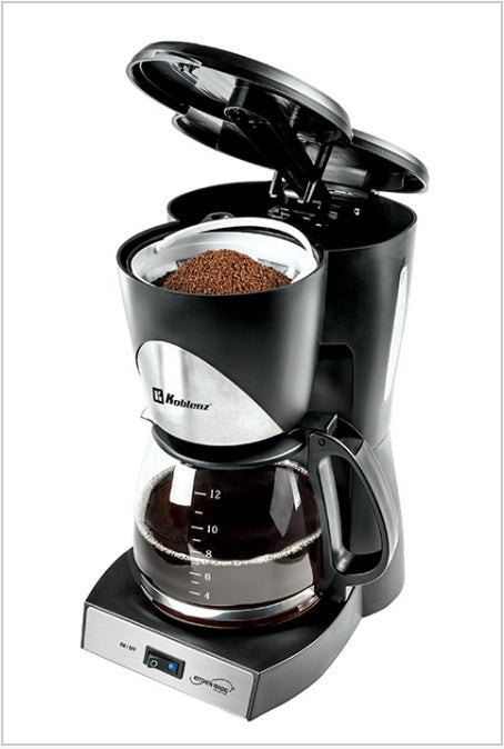Cafetera Koblenz CKM-212 IN capacidad 12 tazas (1.5 L) filtro permanente lavable función anti-goteo base para mantener caliente