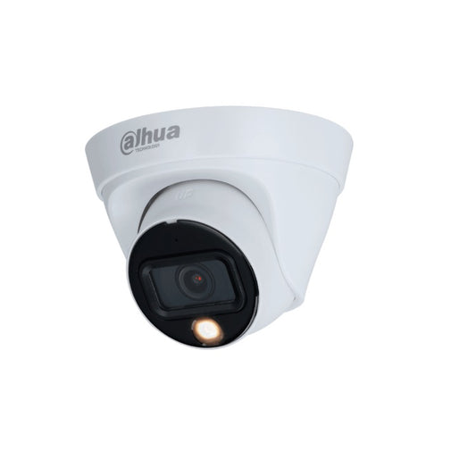 Camara Dahua DH-IPC-HDW1239T1P-A-LED-0280B-S6 IP domo full color 2 mpx lente 2.8 mm IR 15 m plastico exterior con microfono 110 gds apert IP67