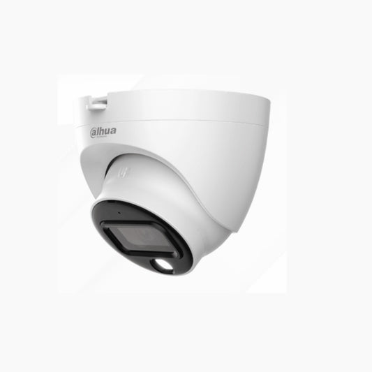 Camara Dahua DH-HAC-HDW1239TLQN-A-LED domo full color 2mpx lente 2.8 mm IR 30 m plastico exterior audio 107 gds apert IP67