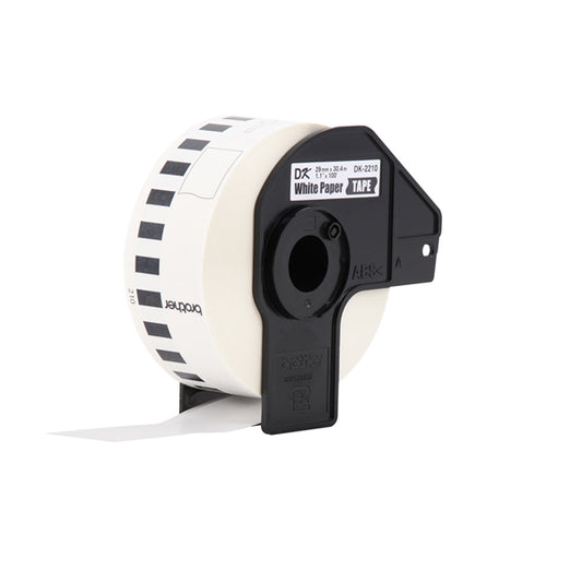 ETIQUETA BROTHER DK2210 CINTA PARA ETIQUETAS BROTHER 28.96 MM-TERMICA- BCO- 1 ROLLO