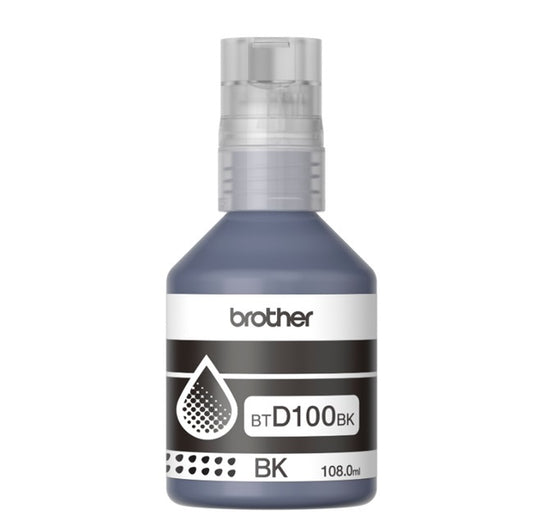 Tinta Brother BTD100BK negro bote para Inkbenefit tank T230 T530DW T730DW T930DW (7 500 paginas)