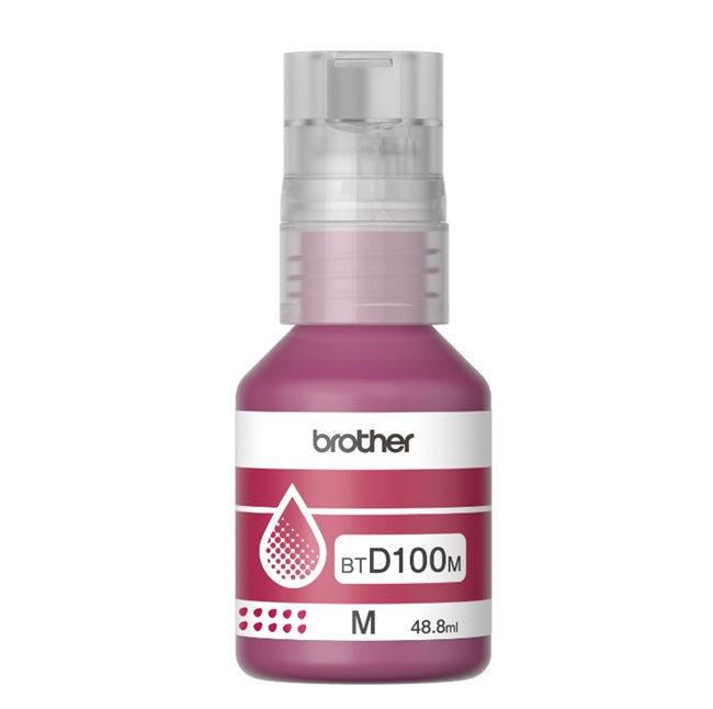 Tinta Brother BTD100M magenta bote para Inkbenefit tank T230 T530DW T730DW T930DW (5 000 paginas)