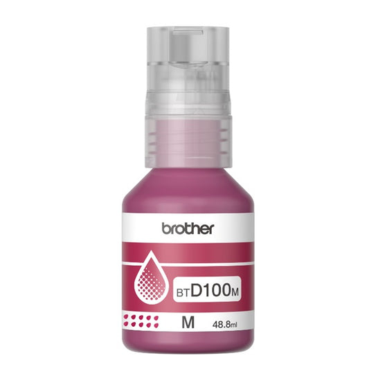 Tinta Brother BTD100M magenta bote para Inkbenefit tank T230 T530DW T730DW T930DW (5 000 paginas)
