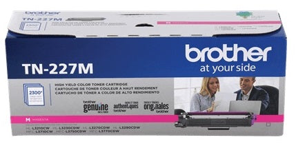 TONER BROTHER TN227M MAGENTA GENUINE ALTO RENDIMIENTO (2 300 PAG)HL-L3210CW HL-L3230CDW HL-L3270CDW HL-L3290CDW MFC-L3710CW MFC-L3750CDW MFC-L3770CDW