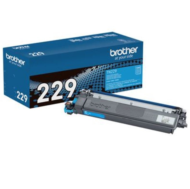 Tóner Brother TN229C Cian Genuine Rendimiento Estándar MFCL3780CDW / DCPL3560CDW (1 500 páginas)
