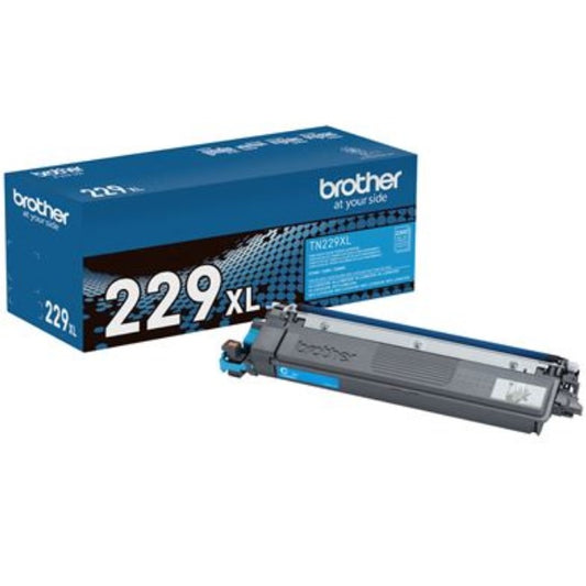 Tóner Brother TN229XLC Cian Genuine Alto rendimiento MFCL3780CDW / DCPL3560CDW (3 000 páginas)