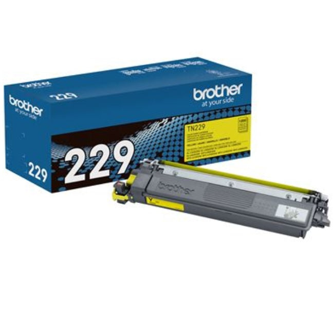 Tóner Brother TN229Y Amarillo Genuine Rendimiento Estándar MFCL3780CDW / DCPL3560CDW (1 500 páginas)