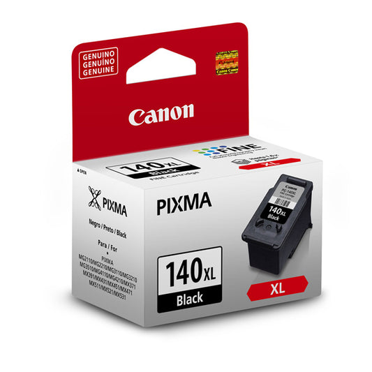 TINTA CANON PG-140XL BK 5200B001AB NEGRO PIXMAMG 4110/MG3110/MG 2110 ALTO RENDIMIENTO (300 PAG)