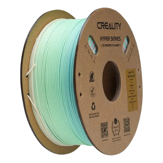 Bobina de filamento 3D Creality CN-5162 Hyper Rainbow PLA 1.75mm 1kg multicolor spring lake