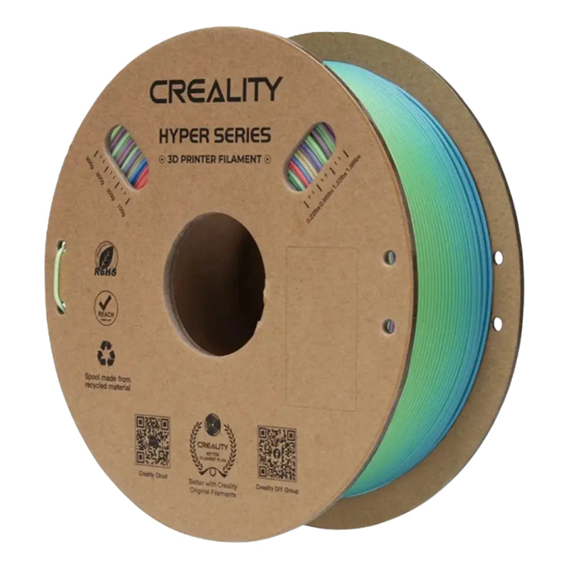 Bobina de filamento 3D Creality CN-5163 Hyper Rainbow PLA 1.75mm 1kg multicolor blossom short