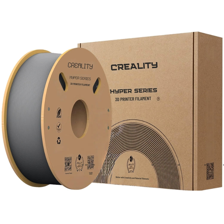 Bobina de filamento Creality CN-5179 Hyper Pla RFID 1.75mm 1kg gris