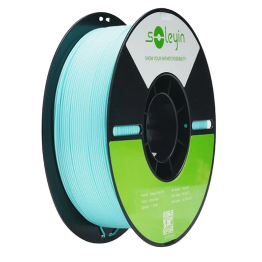 Bobina de filamento 3D Creality CN-5296 Soleyin Ultra PLA 1.75mm 1kg azul oceano carrete neutro empaque ecologico