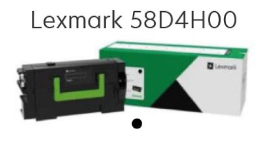 TONER LEXMARK 58d4H00 NEGRO ALTO RENDIMIENTO MX826ade / MX822ade ( 15 000 pag )