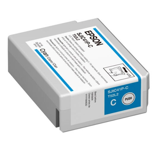 Tinta Epson SJIC41P-C C13T52L220 cian para Colorworks C4000