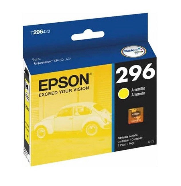 TINTA EPSON 296 T296420-AL AMARILLO XP231/XP431 (250 PAG)