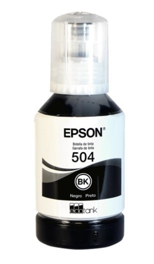 TINTA EPSON 504 T504120-AL NEGRO BOTE ECOTANK L4150/L4160/L6161/L6171/L6191 127ML (7 500PAG)