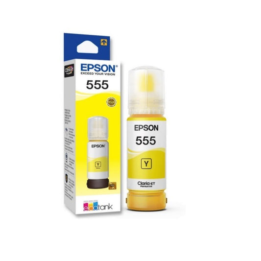 Tinta Epson 555 T555420-AL amarillo bote 70ml L8180/L8160 7,300 paginas