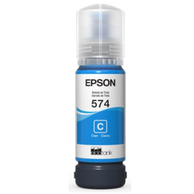 Tinta Epson 574 T574220-AL cian bote EcoTank L8050 65ml (7 300 pag)