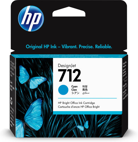 Tinta HP LF 712 3ED67A cian Designjet T210 / T230 29 ml