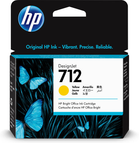 Tinta HP LF 712 3ED69A amarillo Designjet T210 / T230 29 ml