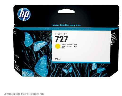 TINTA HP LF 727 B3P21A AMARILLO DesignJet T1500 /T2500/T920 130ML