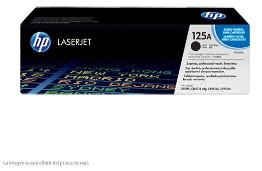 TONER HP 125A CB540A NEGRO LASERJET CP1215N/CP1515N/CP1518 (2 200 PAG)