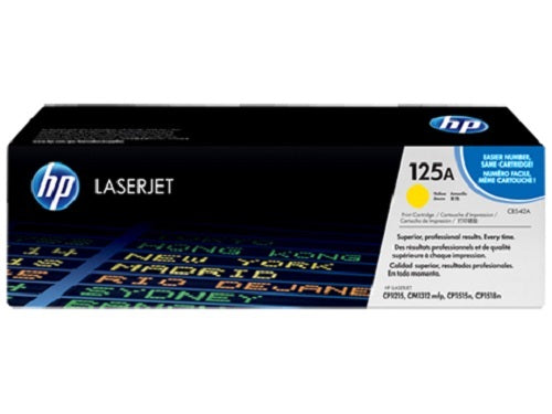 TONER HP 125A CB542A AMARILLO LASERJET CP1215N/CP1515N (1 400 PAG)