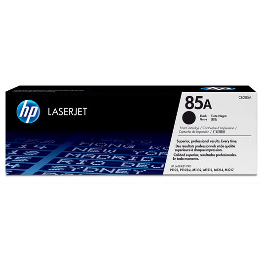 TONER HP 85A CE285A NEGRO LASERJET P1102W/P1109W/M1132/M1212NF (1 600 PAG)