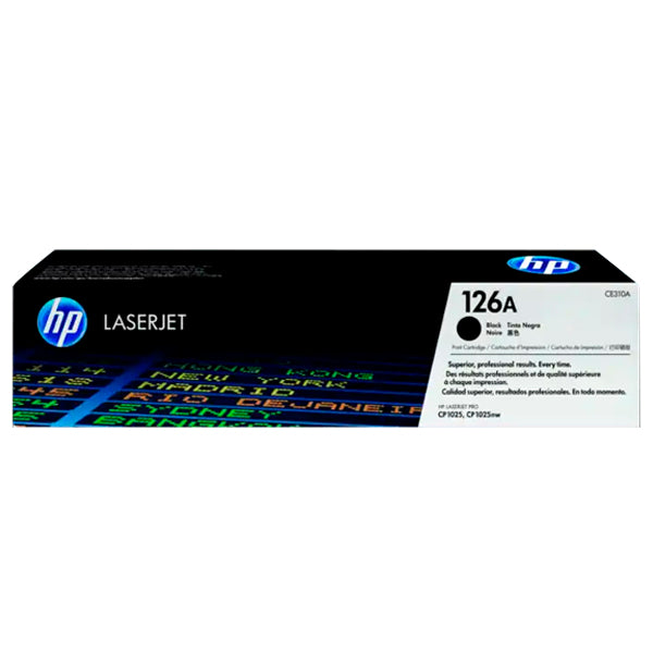 TONER HP 126A CE310A NEGRO LASERJET CP1025/M175NW (1 200 PAG)