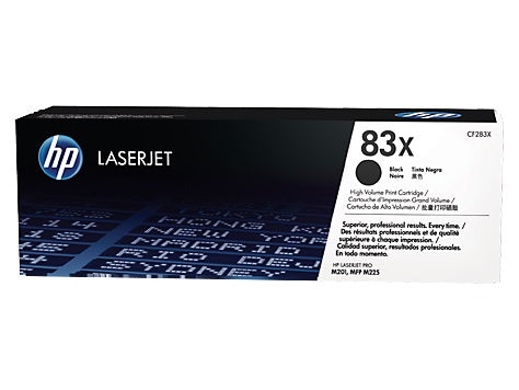 TONER HP 83X CF283X NEGRO LASERJET M201dw/M225dw ALTO RENDIMIENTO (2 200 PAG)