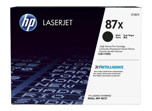 TONER HP 87X CF287X NEGRO LASERJET M506dn/M50dn/M527c/M527dn ALTO RENDIMIENTO (18 000 PAG)