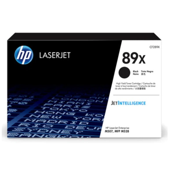 TONER HP 89X CF289X NEGRO LASERTJET M507/M528 ALTO RENDIMIENTO (10 000 PAG)