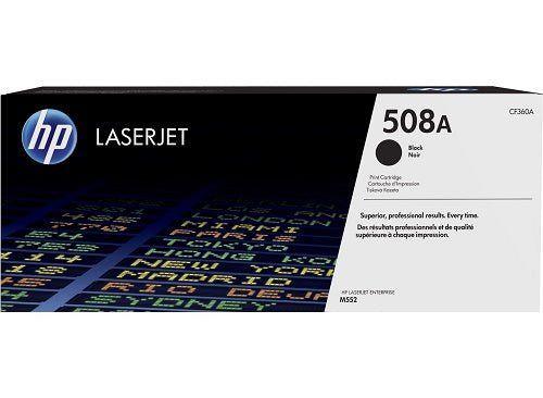 TONER HP 508A CF360A NEGRO LASERJET M553dn/M577dn (6 000 PAG)