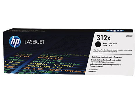 TONER HP 312X CF380X NEGRO LASERJET PRO M476dw/M476nw ALTO RENDIMIENTO (4 400 PAG)
