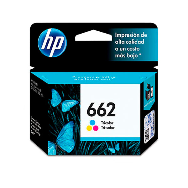 TINTA HP 662 CZ104AL TRICOLOR DESKJET 1015/1515/2515/3515/3545/4645/2545/2645 (100 PAG)