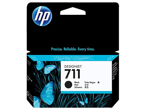 TINTA HP LF 711 CZ129A NEGRO DESIGNJET T120 38ML