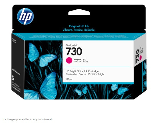 TINTA HP LF 730 P2V63A MAGENTA DESIGNJET T1700 130 ML