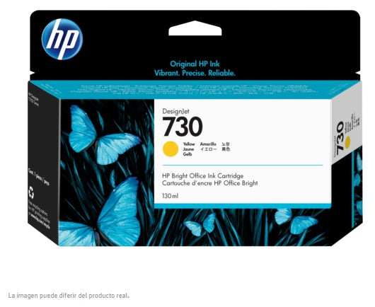TINTA HP LF 730 P2V64A AMARILLO DESIGNJET T1700 130 ML