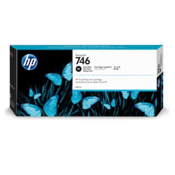 TINTA HP LF 746 P2V82A NEGRO FOTO DESIGNJET 300 ML