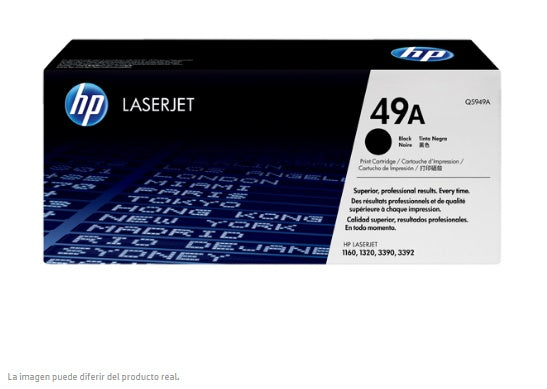 TONER HP 49A Q5949A NEGRO LASERJET 1160 (2 500 PAG)