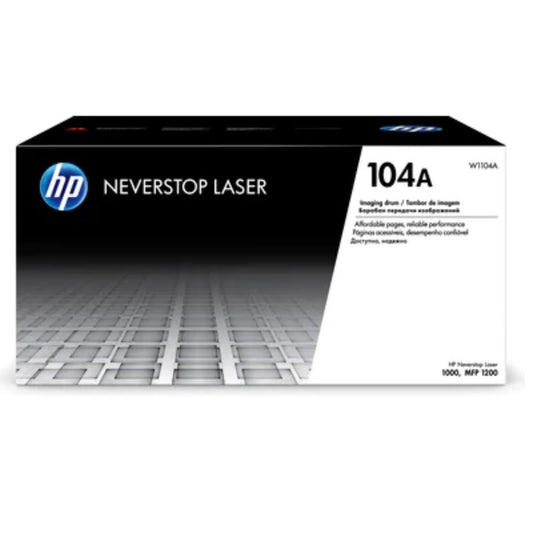 TAMBOR DE IMAGEN HP 104A W1104A NEGRO NEVERSTOP (20 000 PAG)