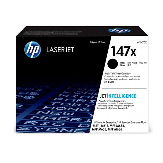 Tóner HP 147X W1470X negro LaserJet M611dn / M612dn (25 200 PAG)