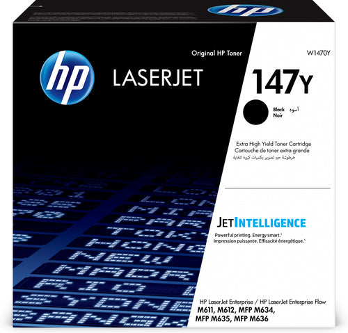 TONER HP 147Y W1470Y NEGRO LASERJET M611dn / M612dn (42 000 PAG)