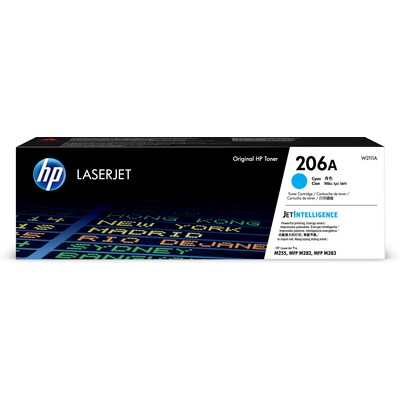 TONER HP 206A W2111A CYAN LASERJET PRO M255DW/ M283FDW (1250 PAG)