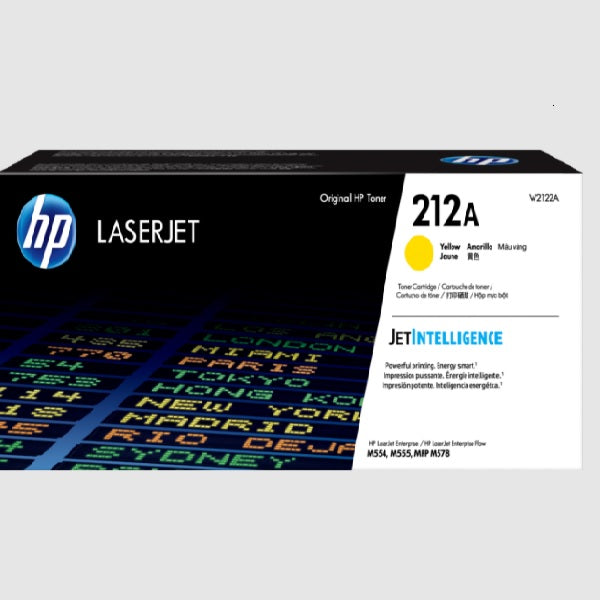 TONER HP 212A W2122A AMARILLO LASERJET M555 (4 500 PAG)