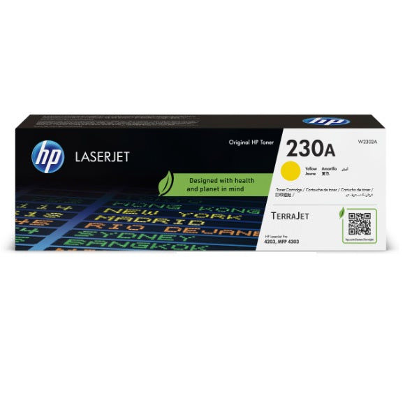 TONER HP 230A W2302A AMARILLO LASERJET PRO 4203 / MFP 4303 (1 800 PAG)