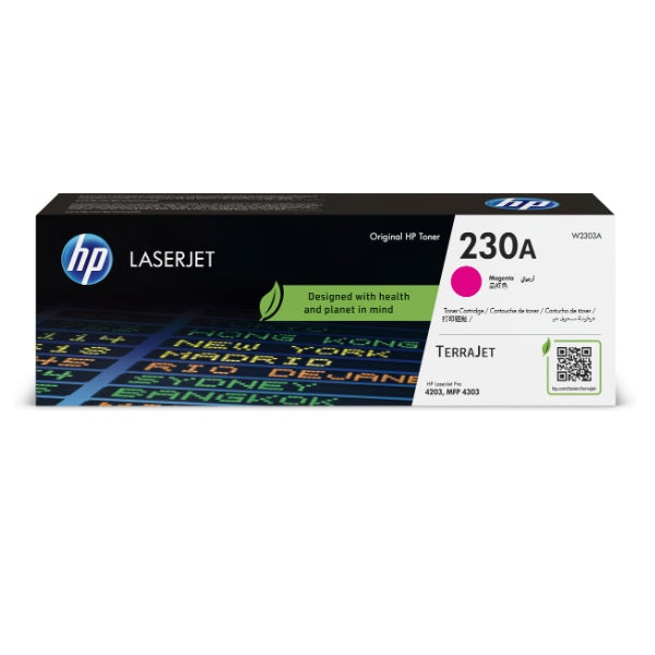 TONER HP 230A W2303A MAGENTA LASERJET PRO 4203 / MFP 4303 1 800 Paginas