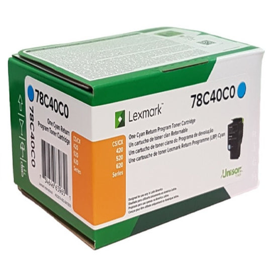 TONER LEXMARK 78C40C0 CIAN CX522ADE / CS521DN (1 400 PAG)