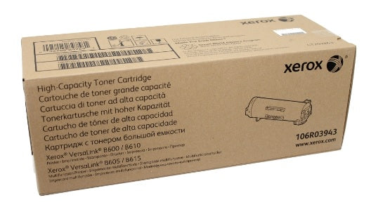 Tóner Xerox 106R03943 Negro VersaLink B600/B605/B610/B615 (25 900 Pág)